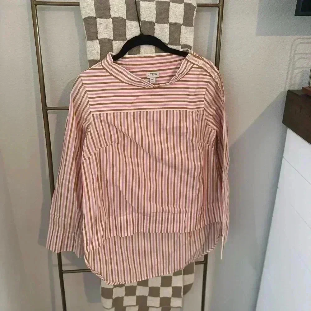 J‎ CREW STRIPED TOP SIZE 00